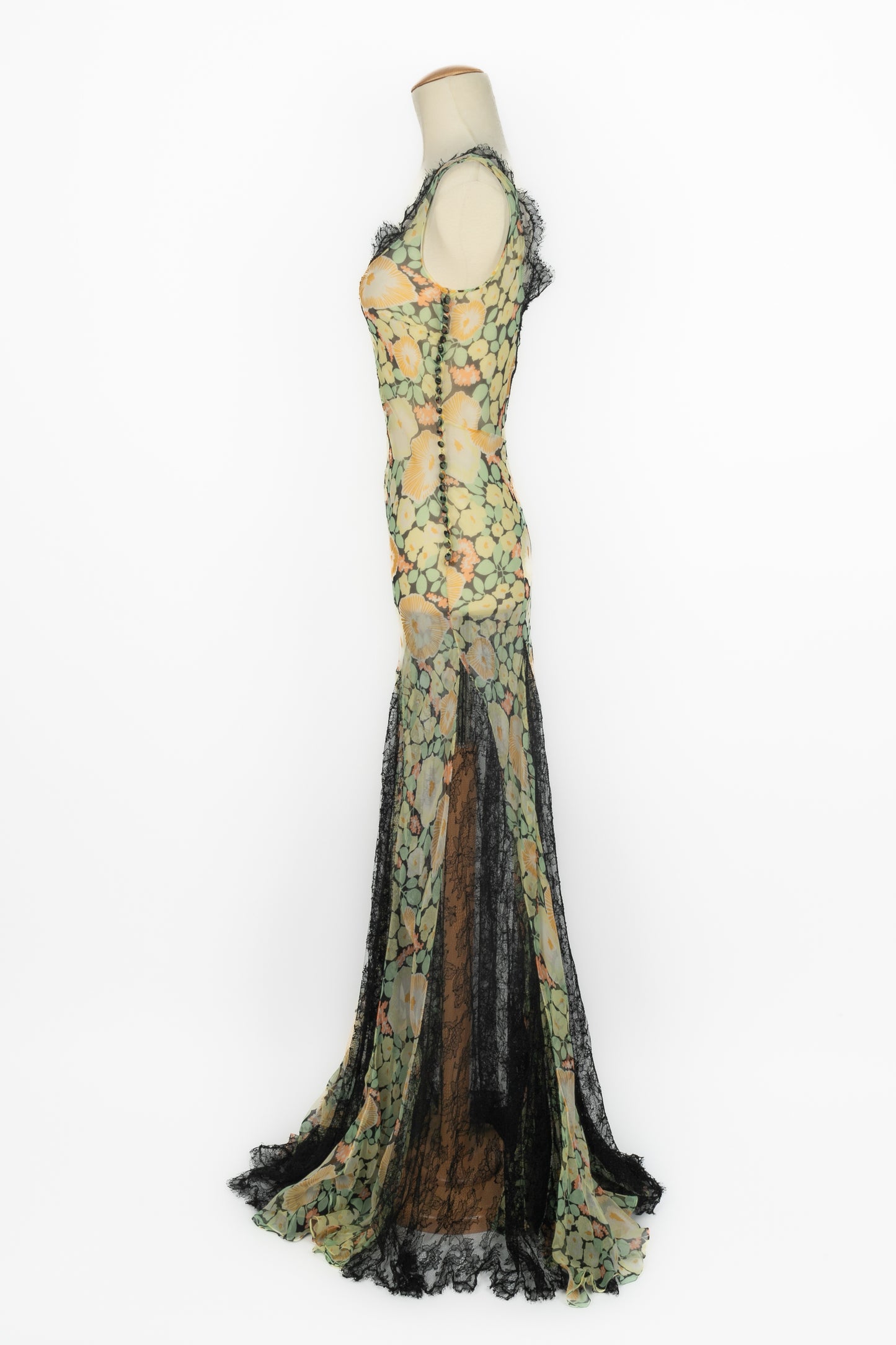 Robe en mousseline Galliano