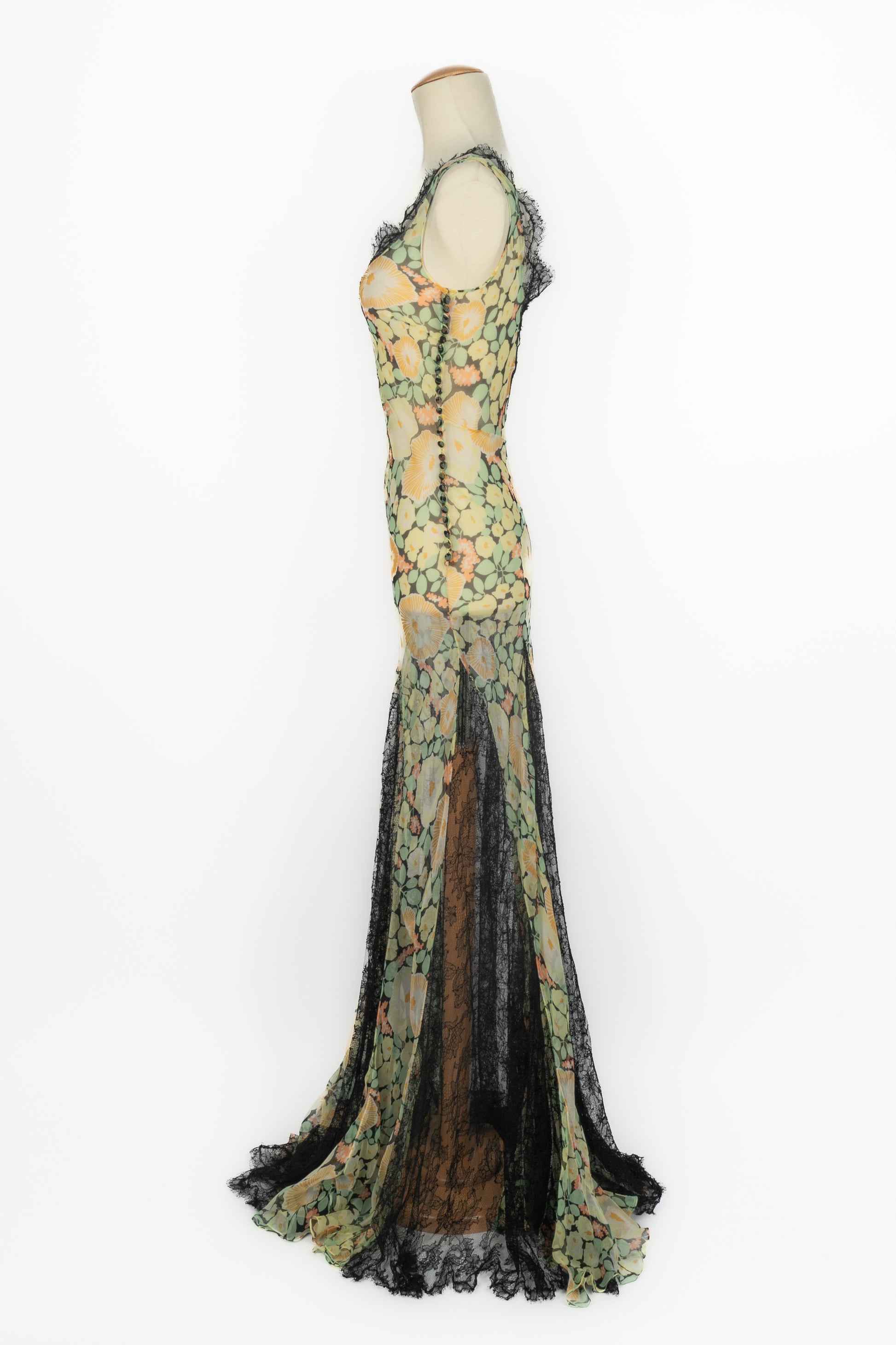 Robe en mousseline Galliano