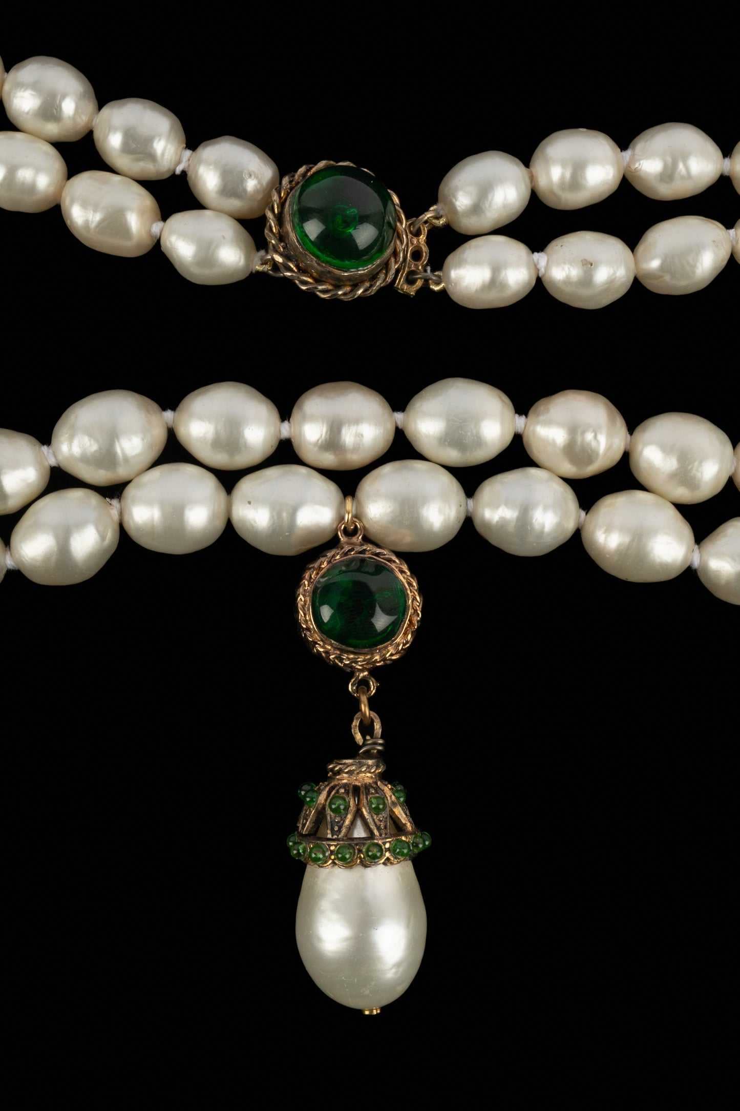 Collier de perles Chanel 1980's