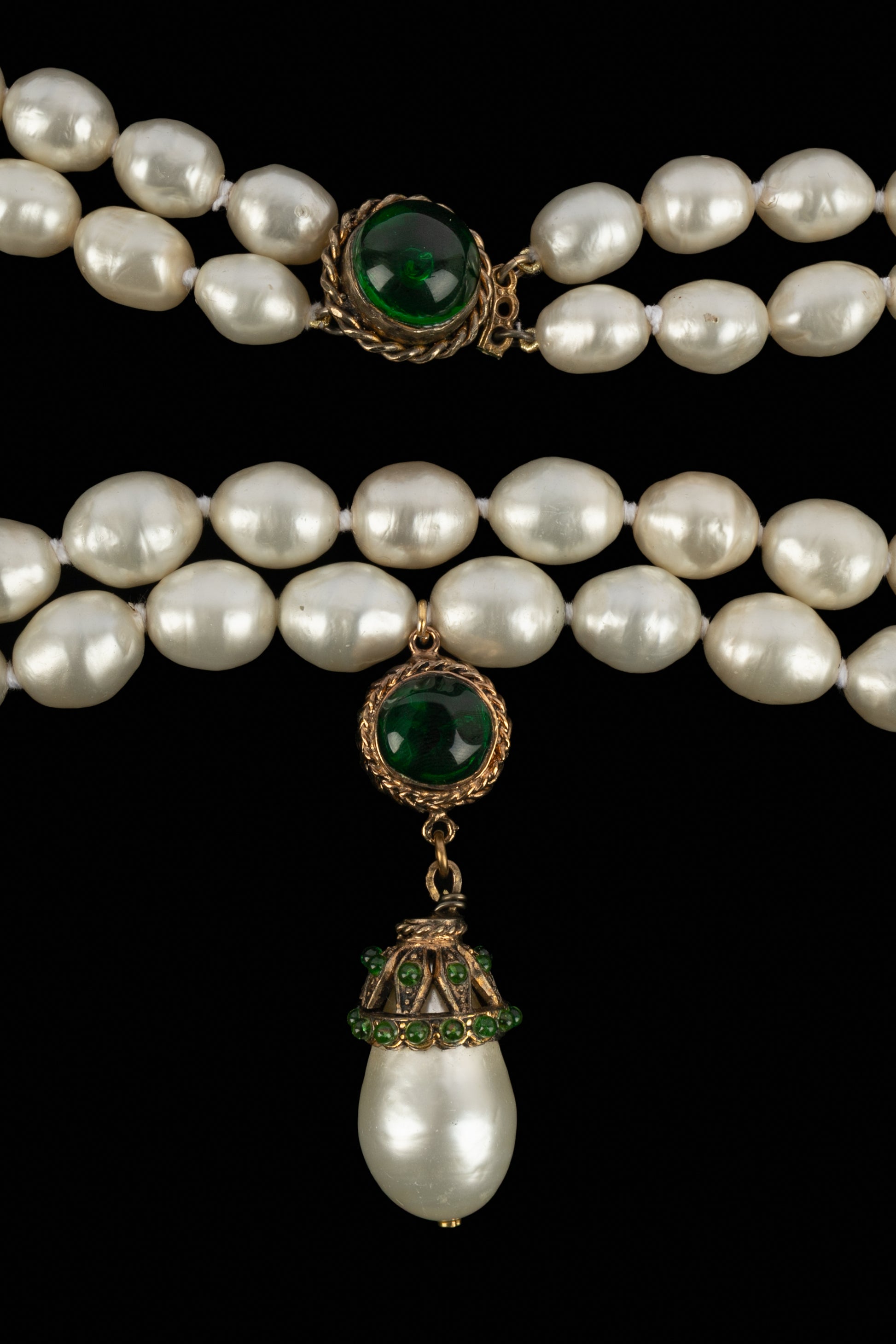 Collier de perles Chanel 1980's