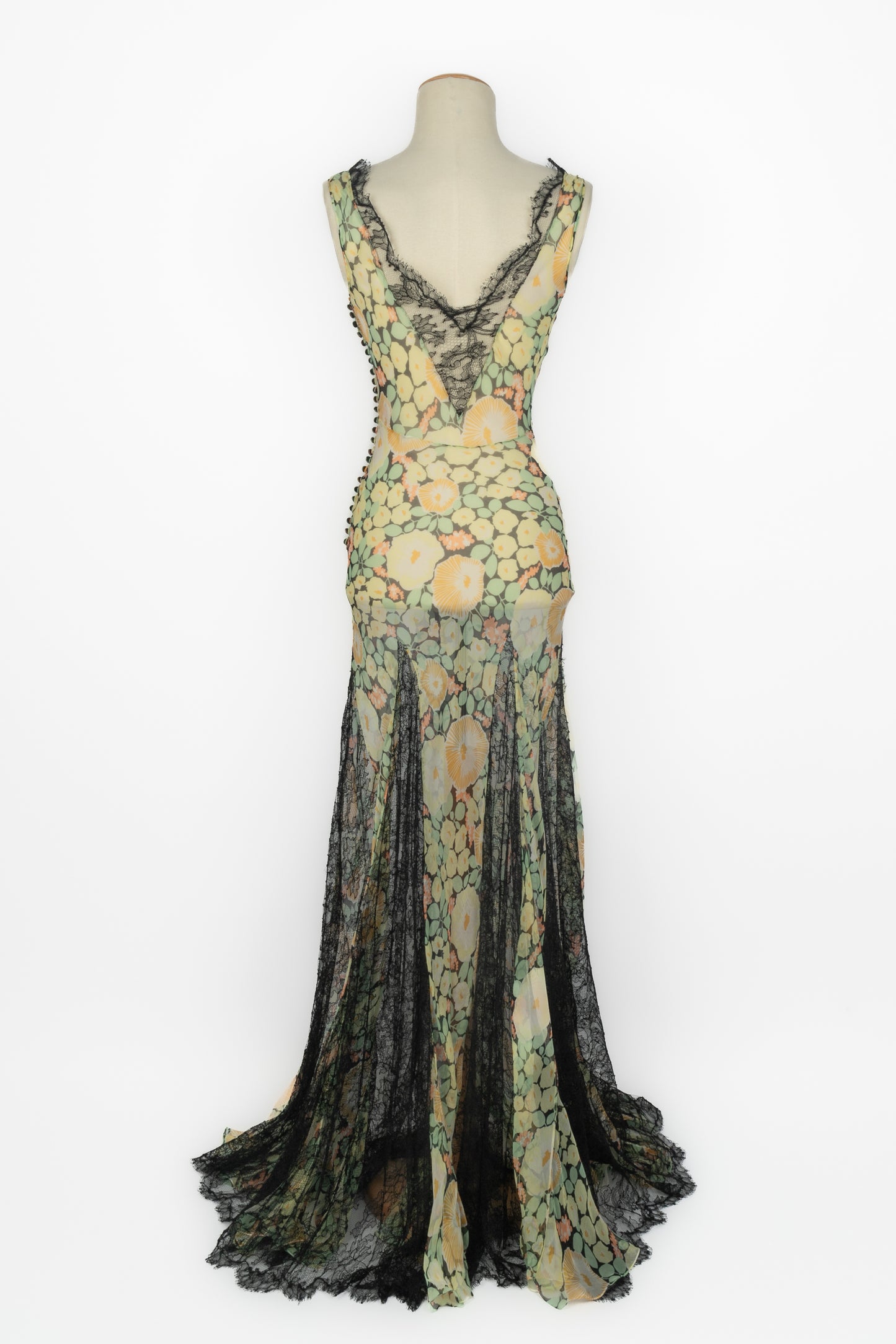 Robe en mousseline Galliano