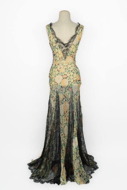 Robe en mousseline Galliano