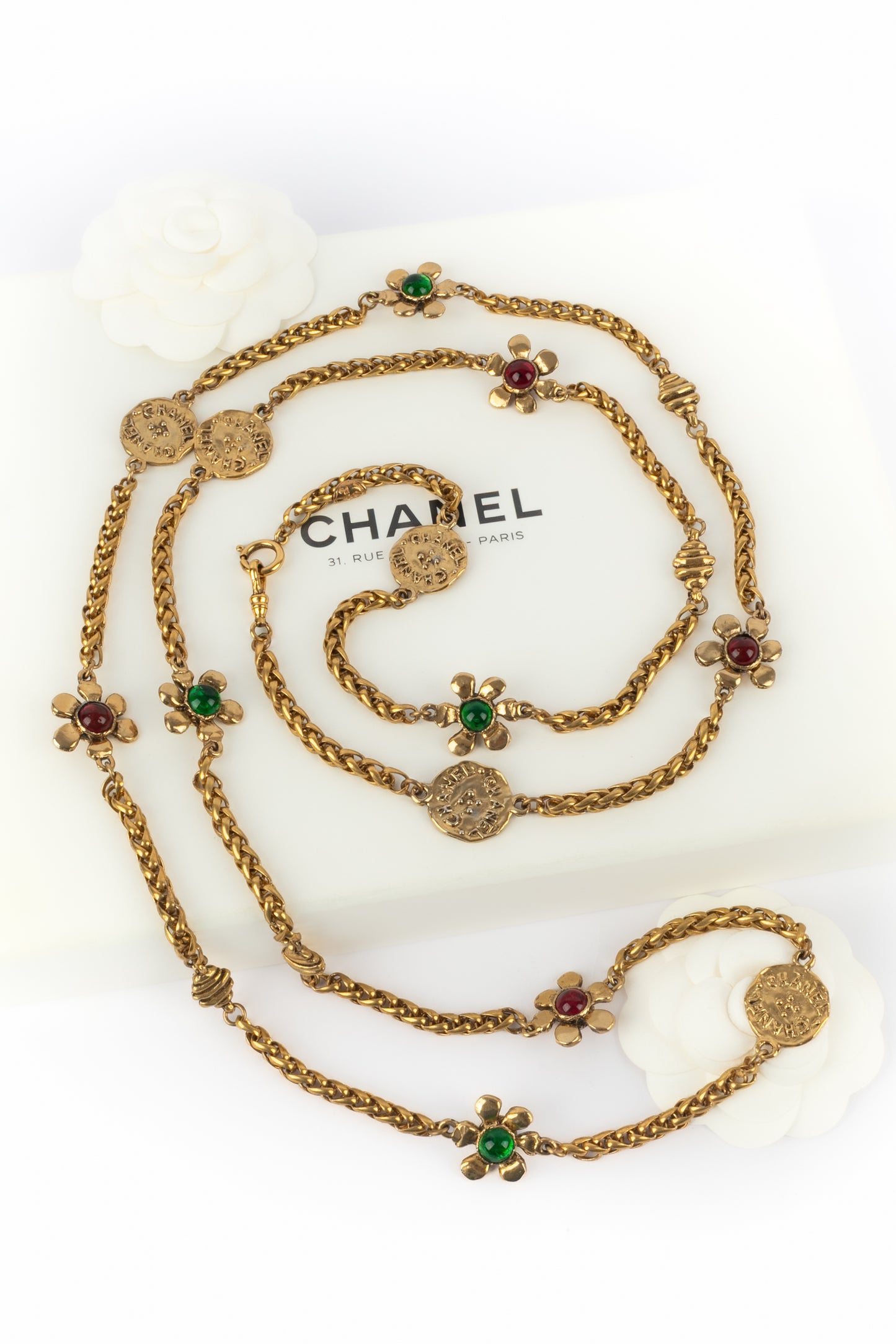 Collier fleurs Chanel 1980's