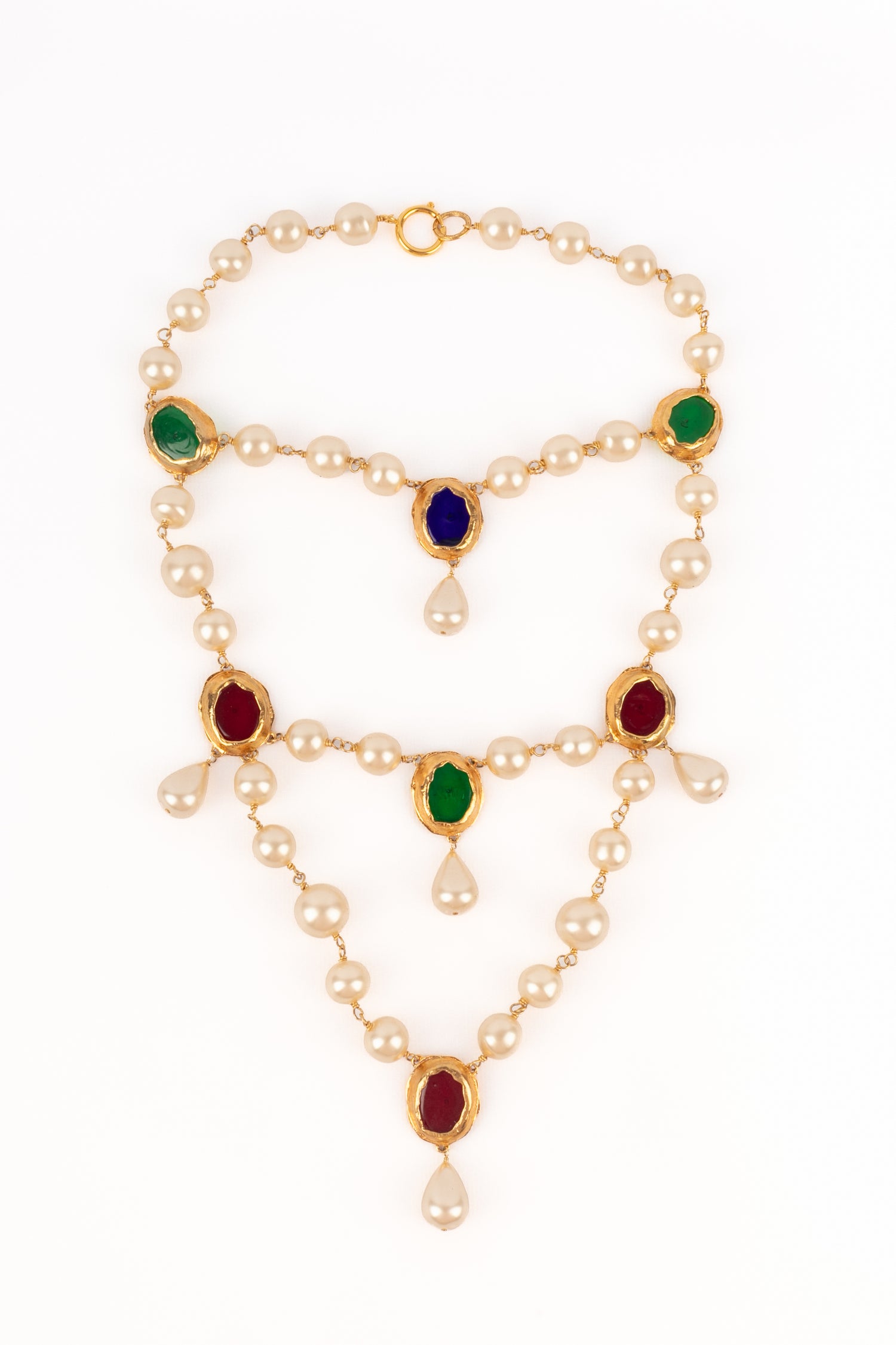 Collier plastron Chanel 1990's