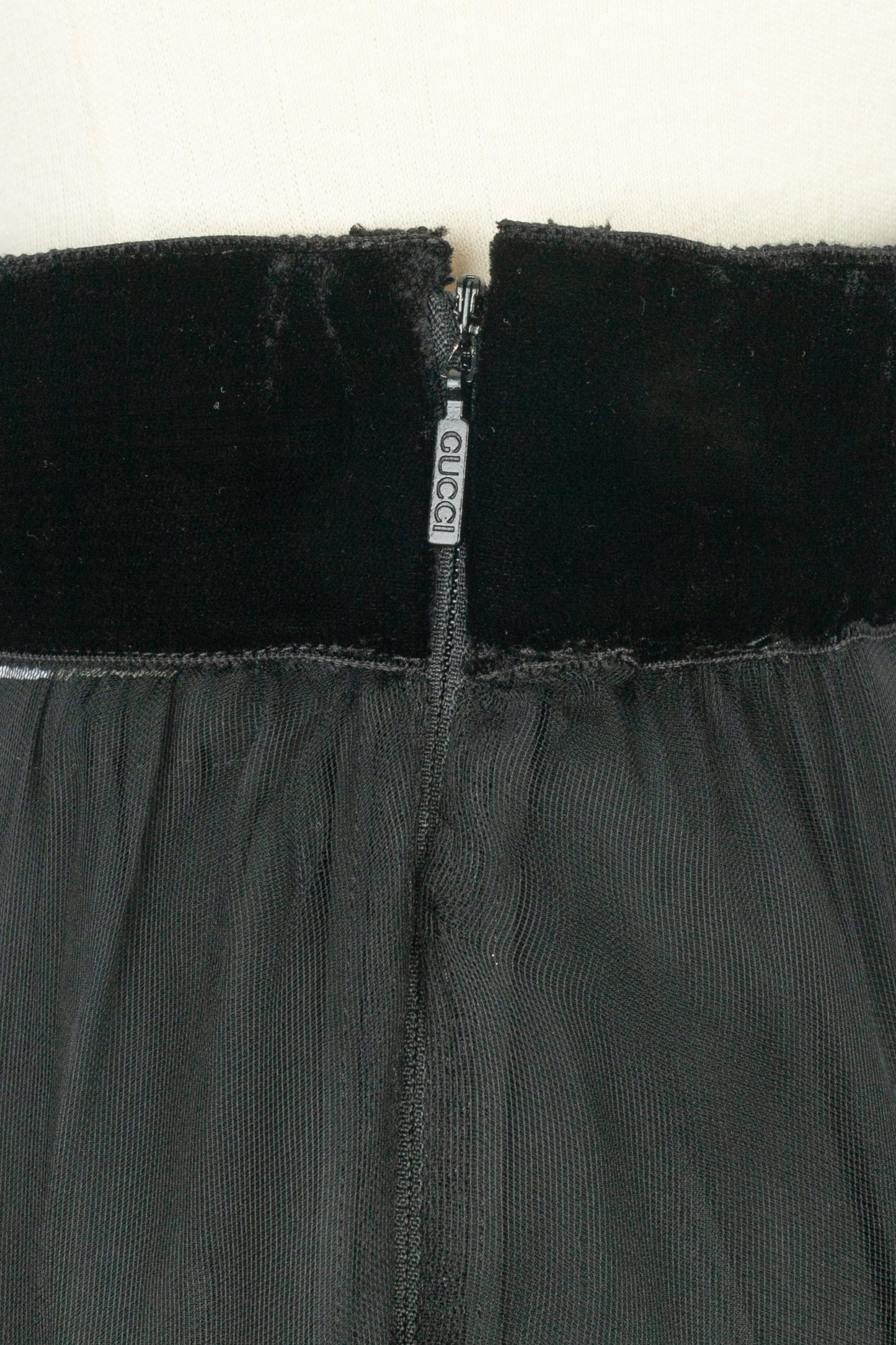 Jupe en velours Gucci