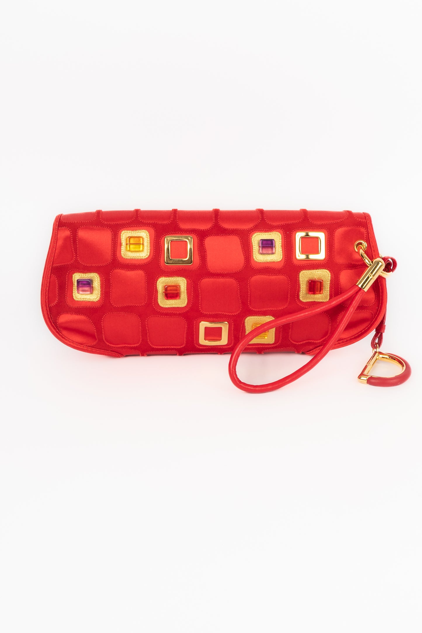 Sac pochette en satin Dior 