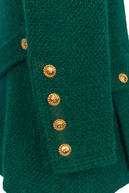 Veste verte Chanel 1990's
