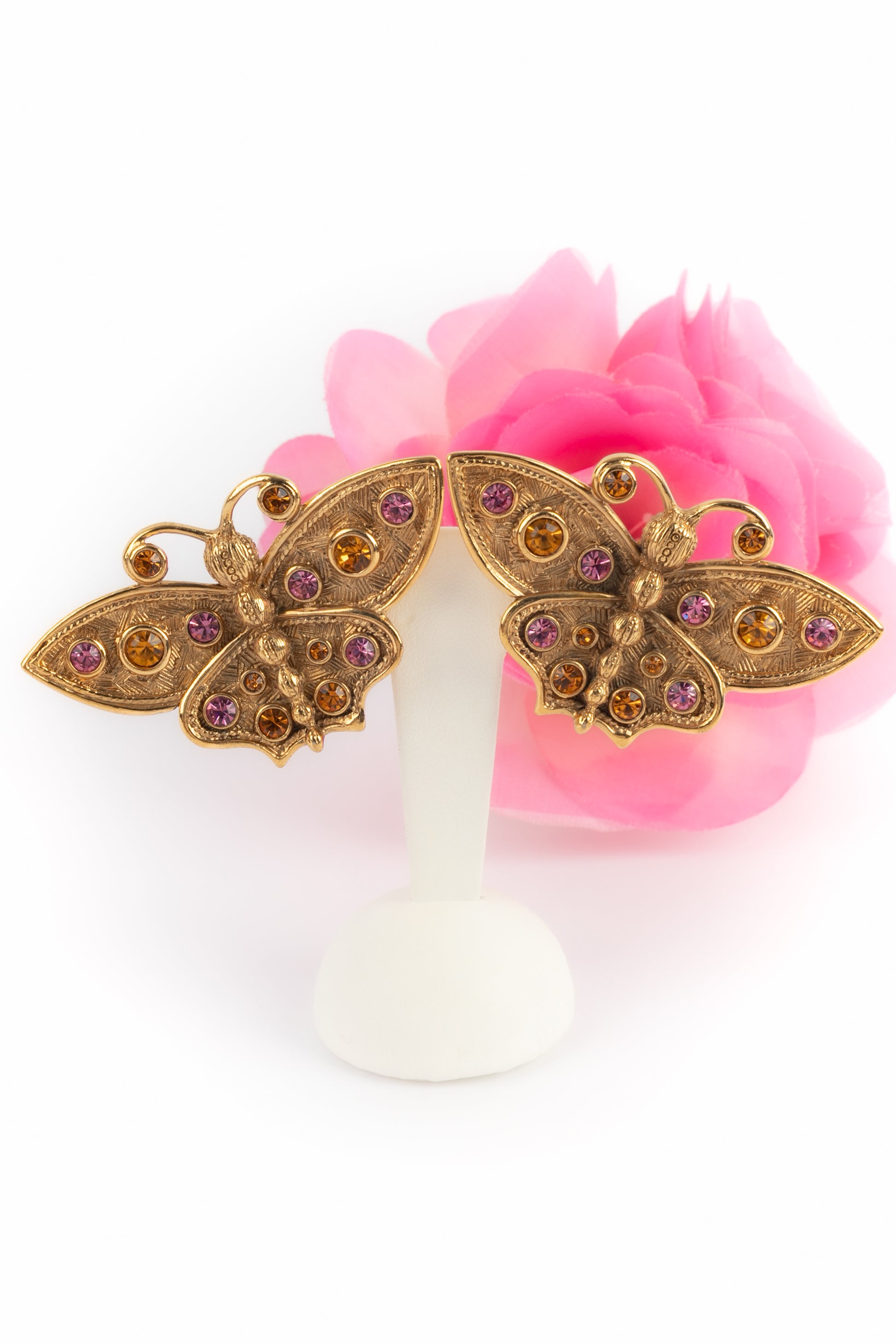 Boucles d'oreilles papillon Dior 
