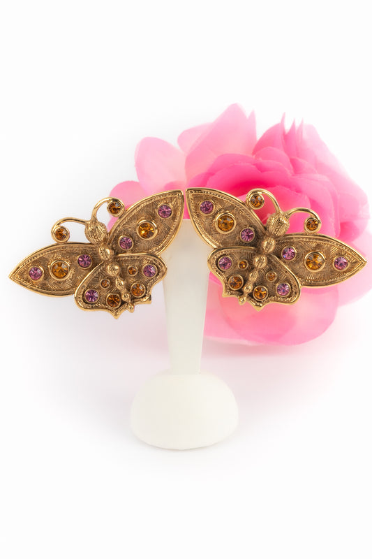 Boucles d'oreilles papillon Dior 