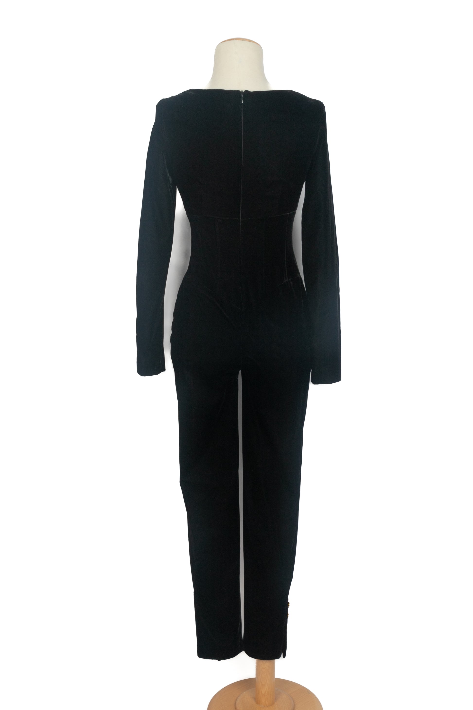Combinaison en velours Chanel 1990's