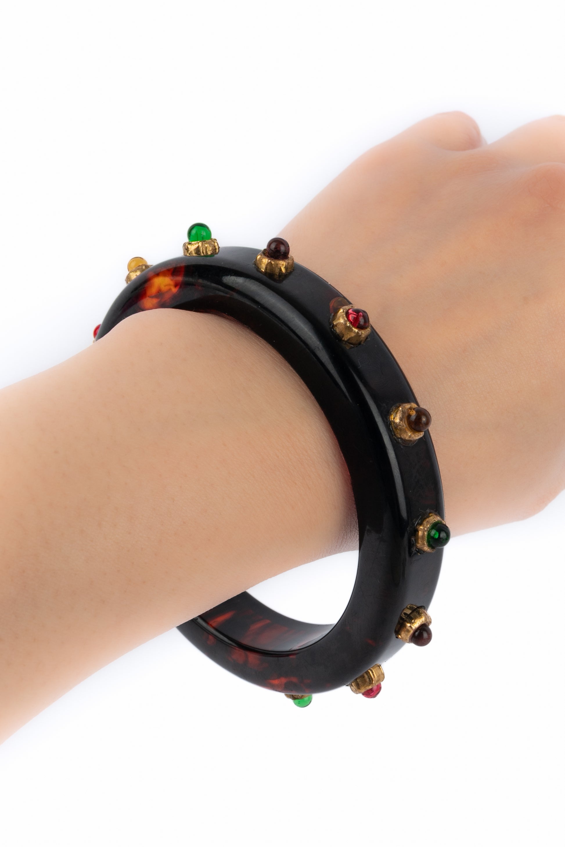 Bracelet en bakelite Chanel 1985