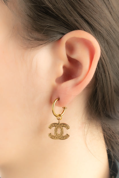 Boucles d'oreilles cc Chanel Hiver 2003
