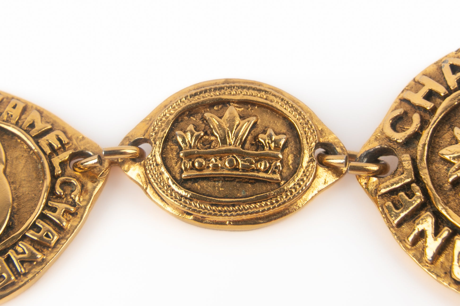 Ceinture dorée Chanel 1980's