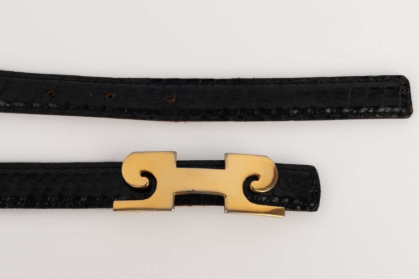 Ceinture en serpent Pierre Cardin