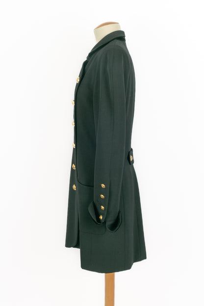Veste noire Chanel 1990's