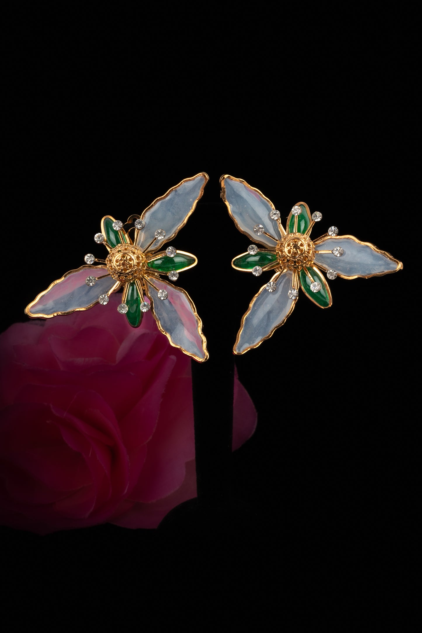 Boucles d'oreilles fleurs Augustine 