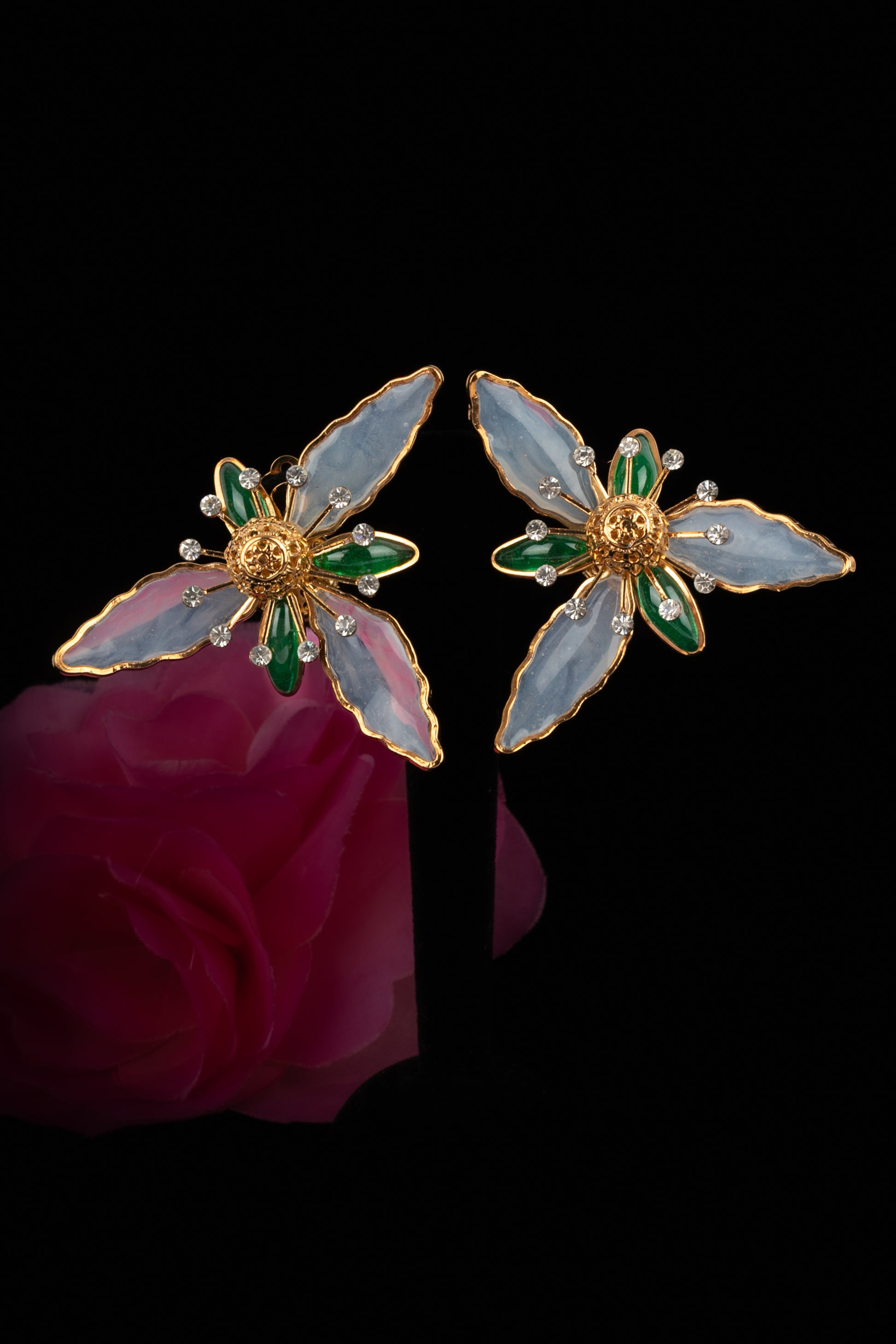 Boucles d'oreilles fleurs Augustine 