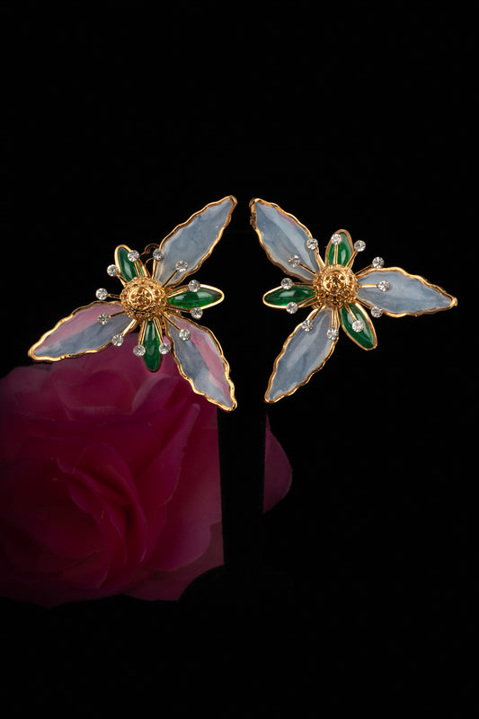 Boucles d'oreilles fleurs Augustine 