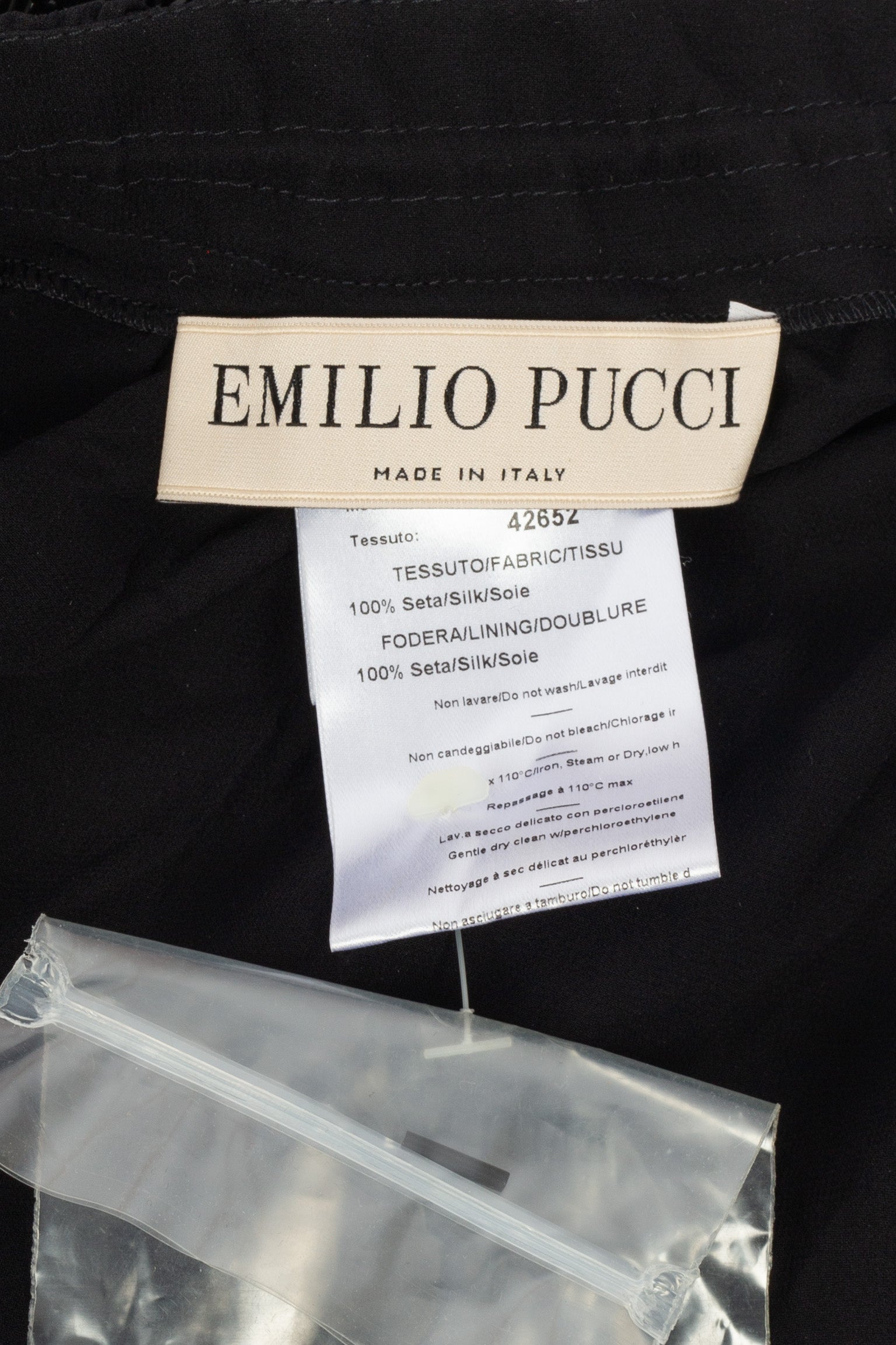 Pantalon à paillettes noires Pucci