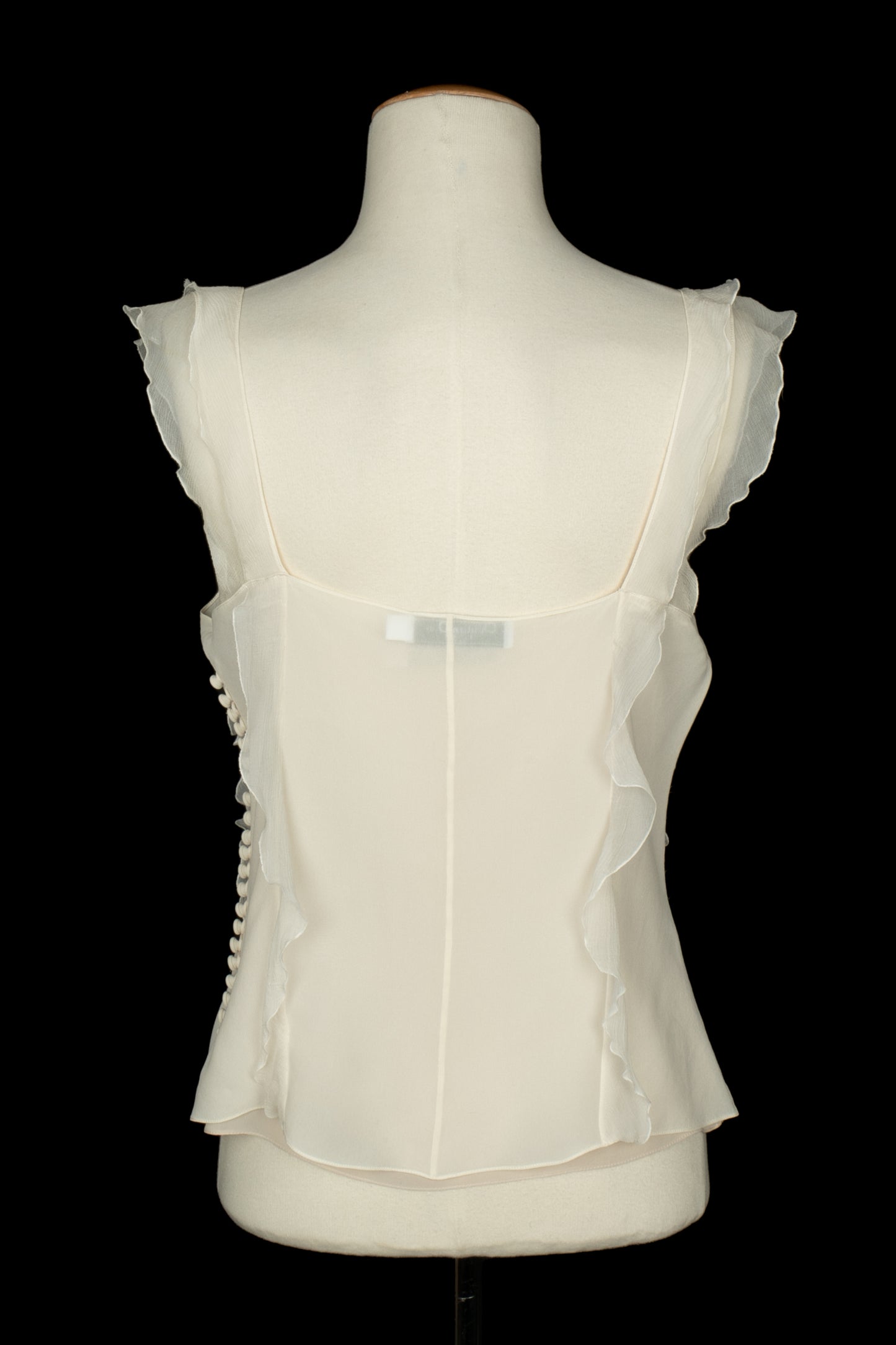 Top Christian Dior à volants