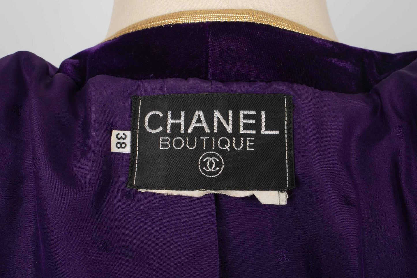 Veste en velour Chanel 1993