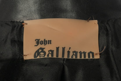 Veste en cuir John Galliano