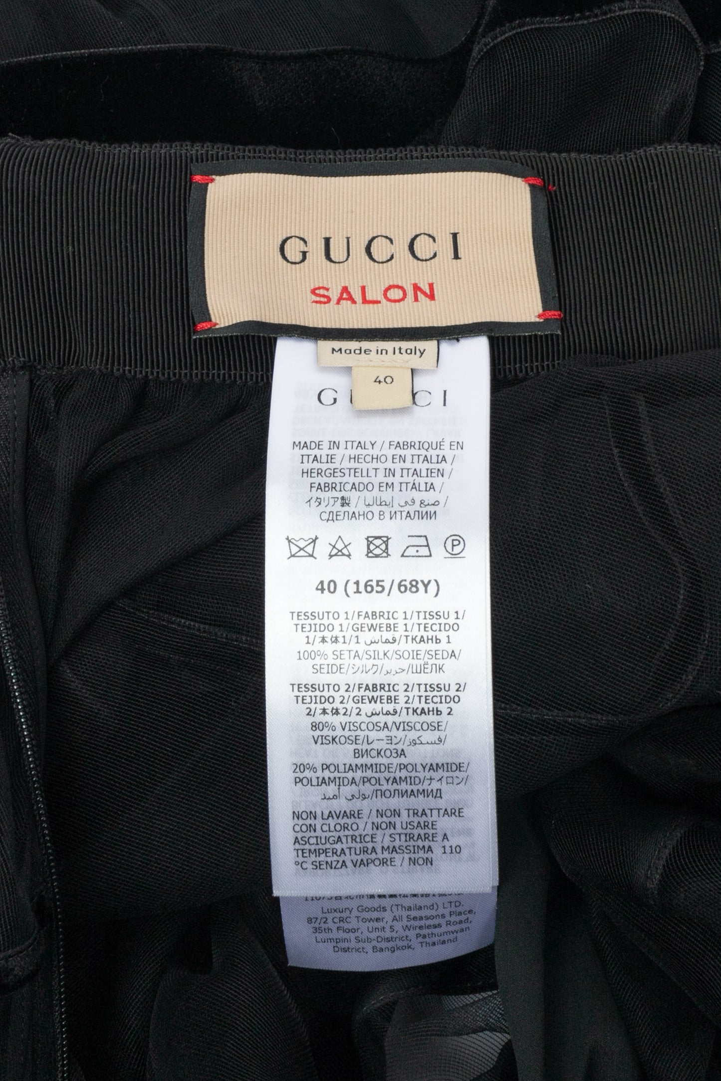 Jupe en velours Gucci