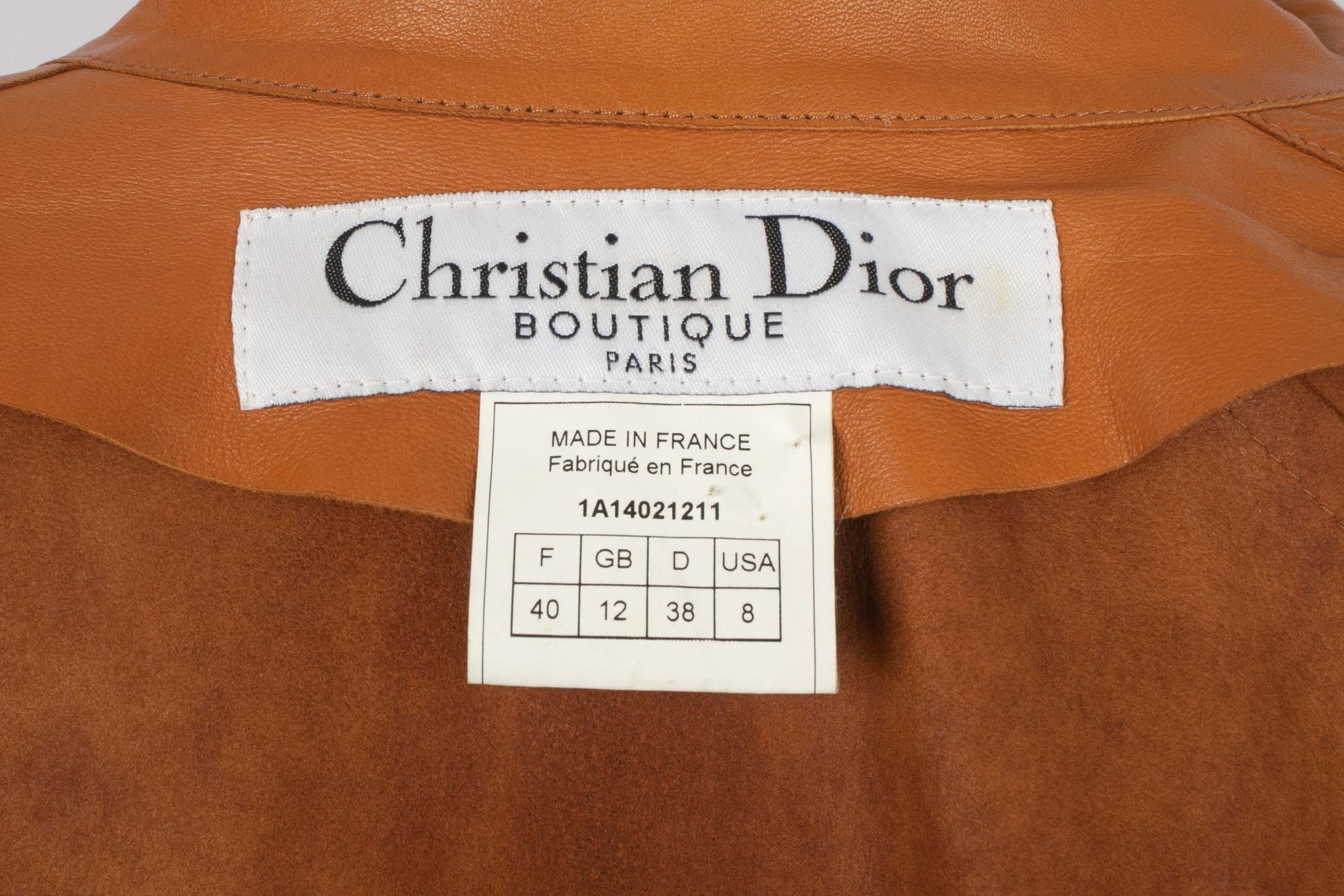 Veste en cuir Dior