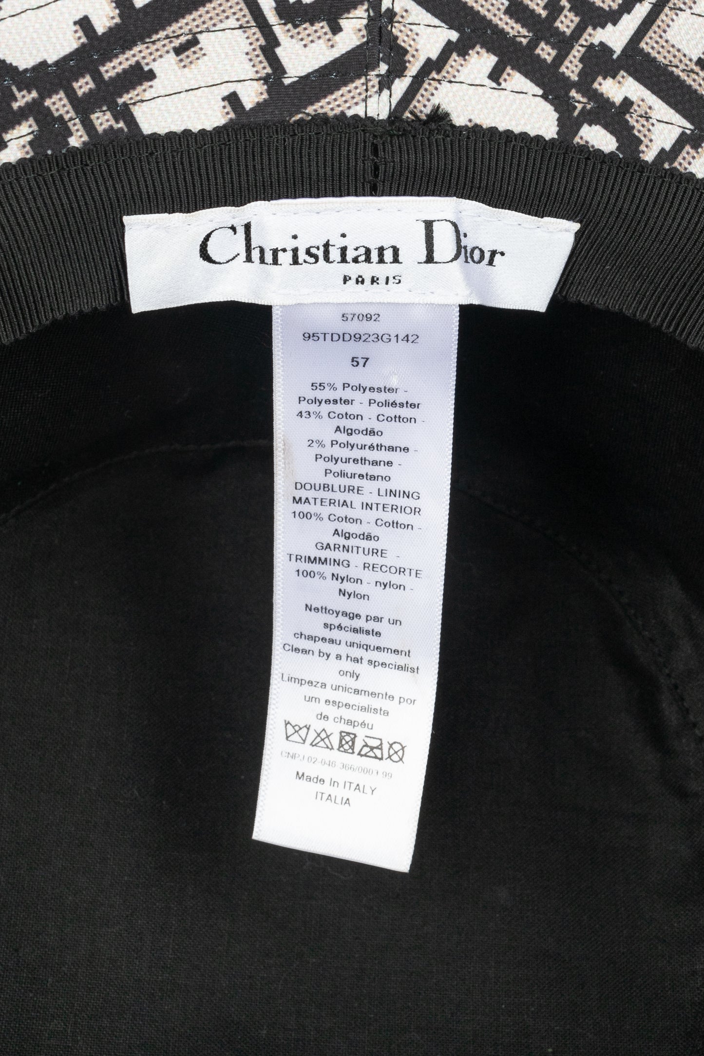 Chapeau Dior Automne 2019