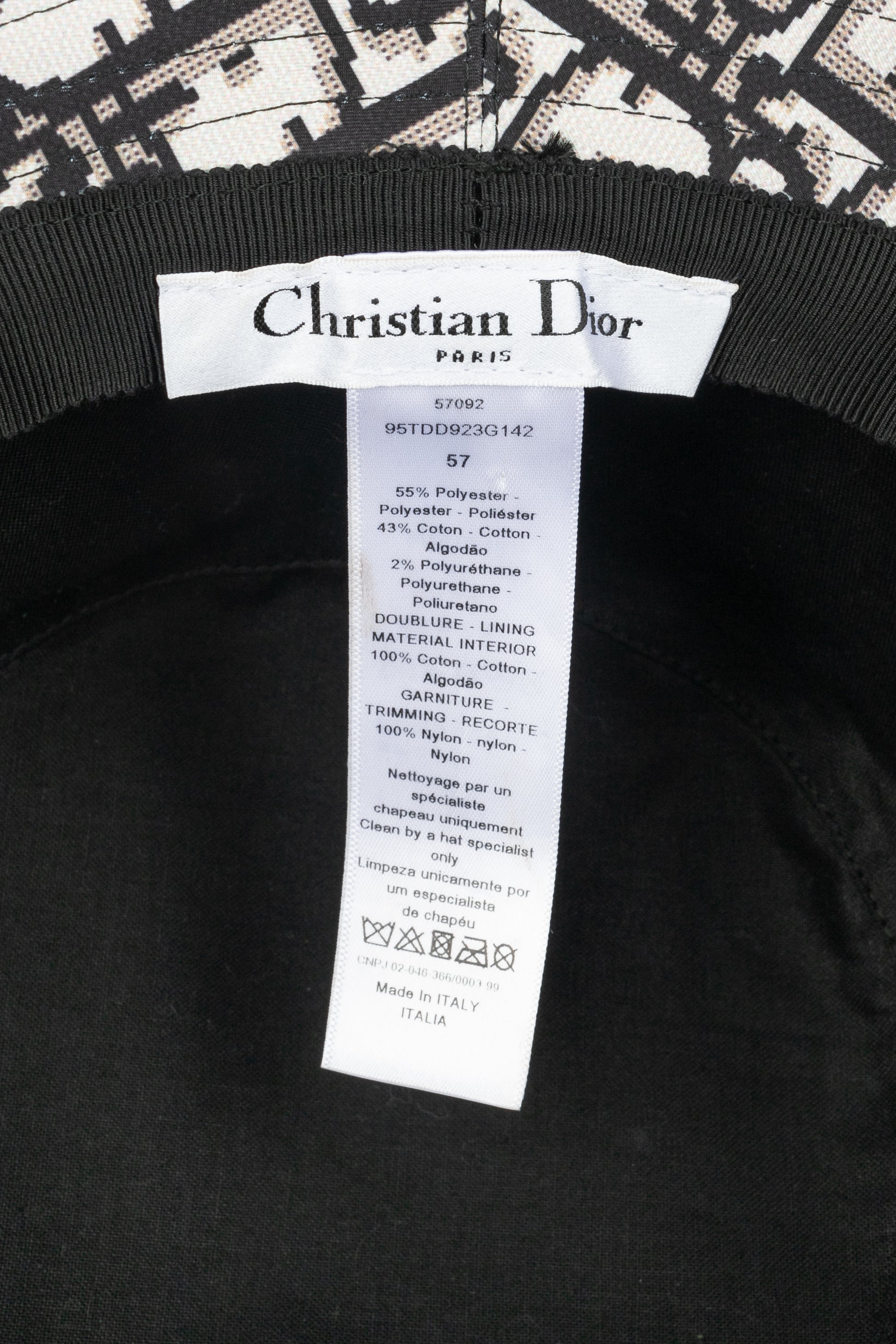 Chapeau Dior Automne 2019