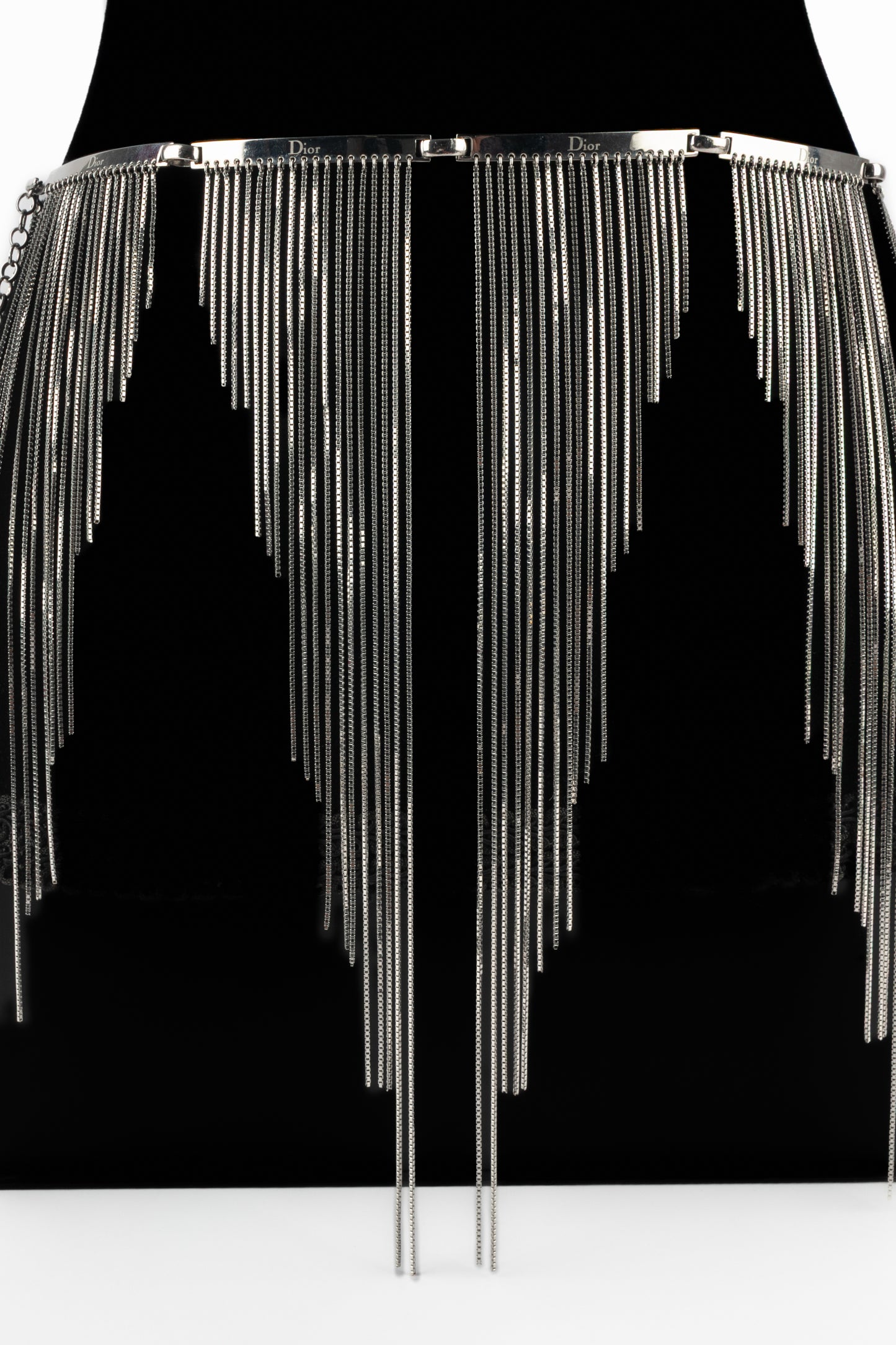 Ceinture argentée Christian Dior