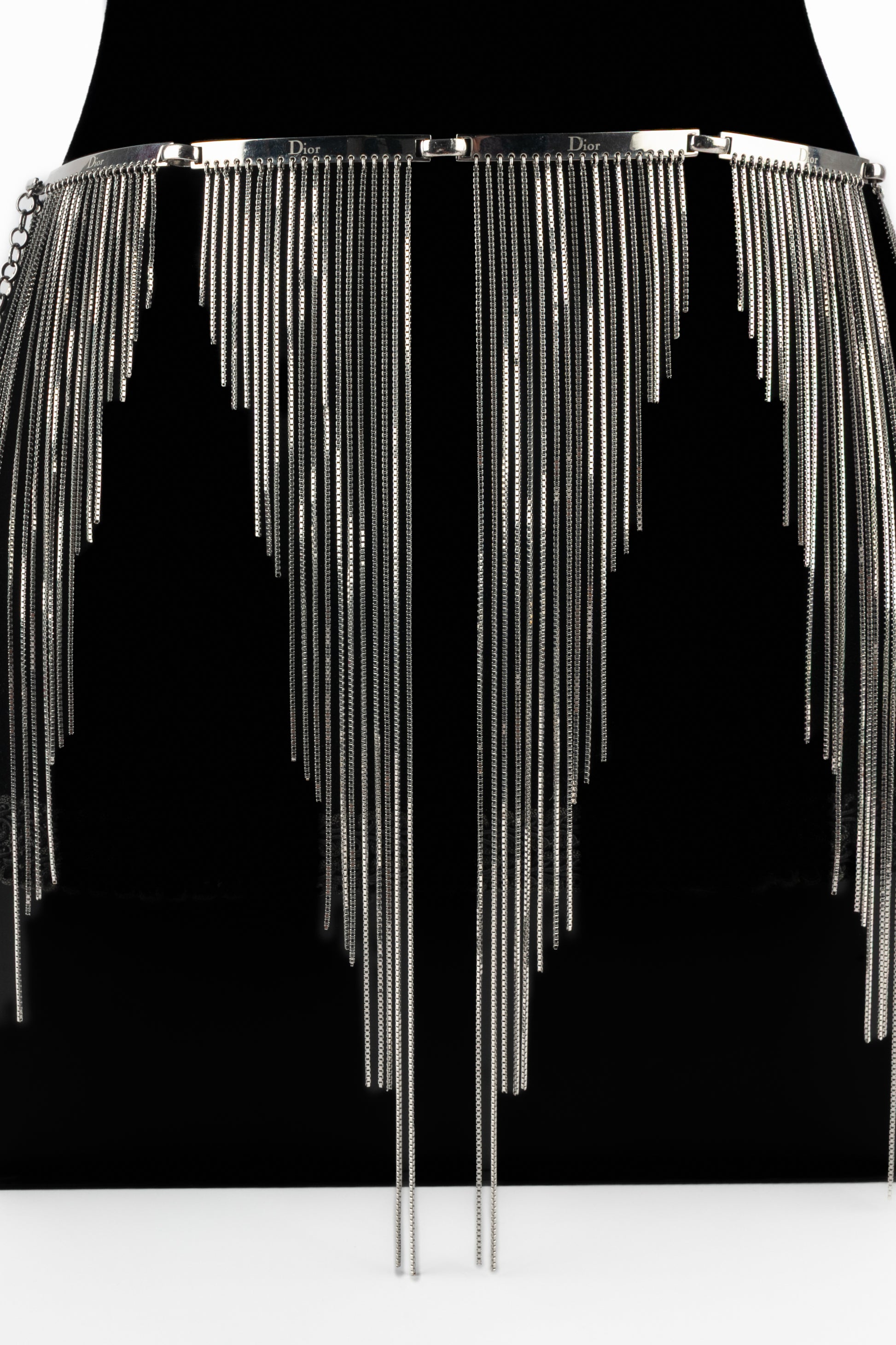 Ceinture argentée Christian Dior