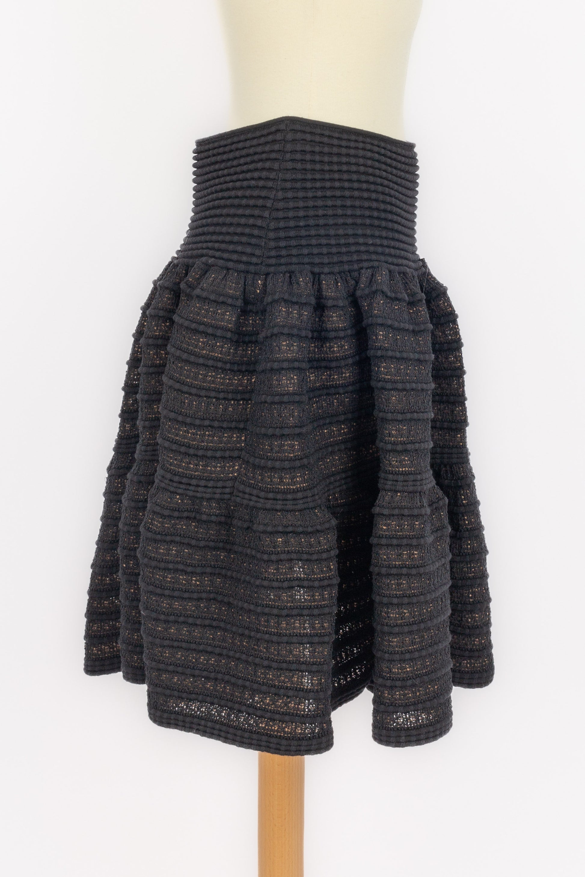 Jupe noire Alaïa