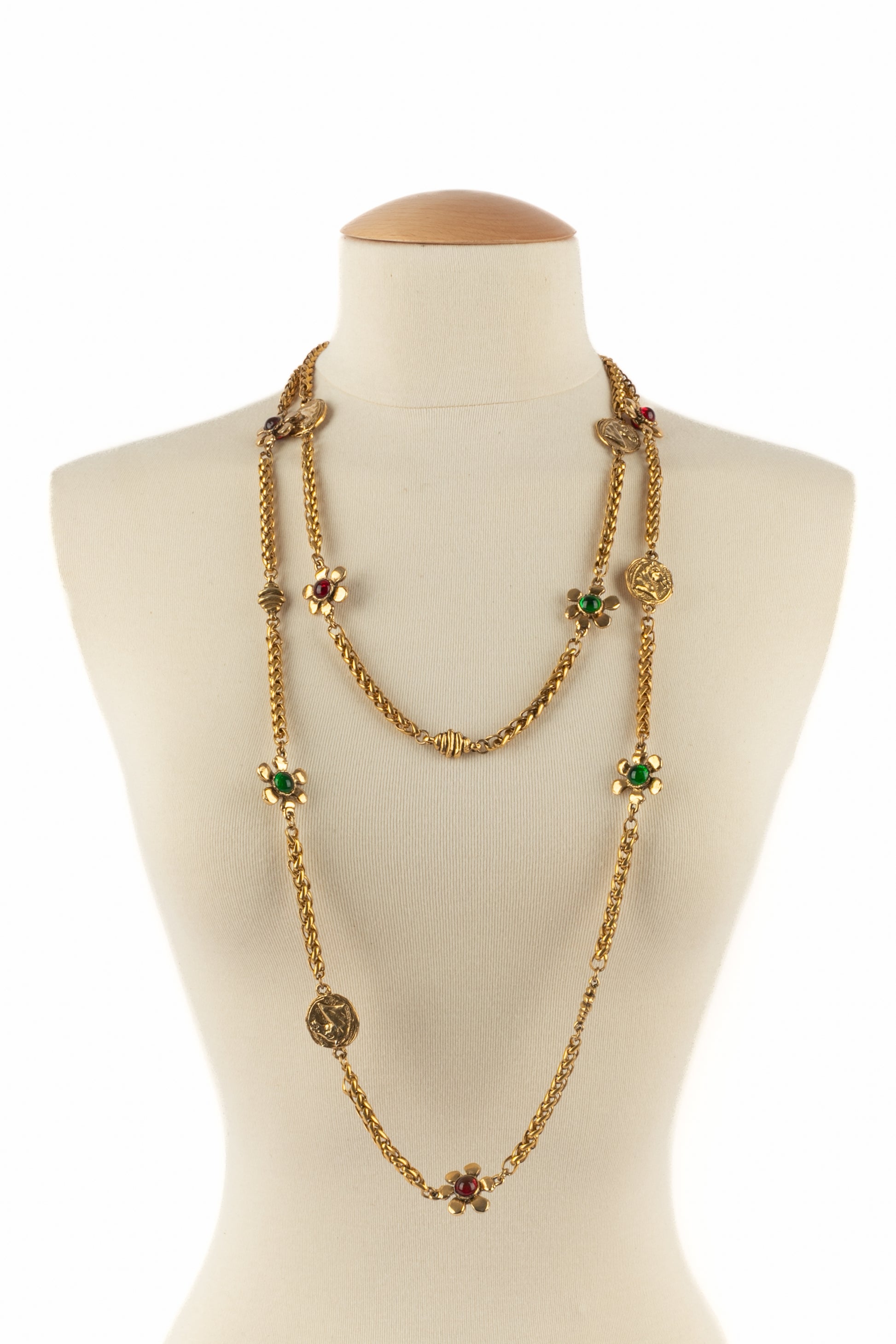 Collier fleurs Chanel 1980's