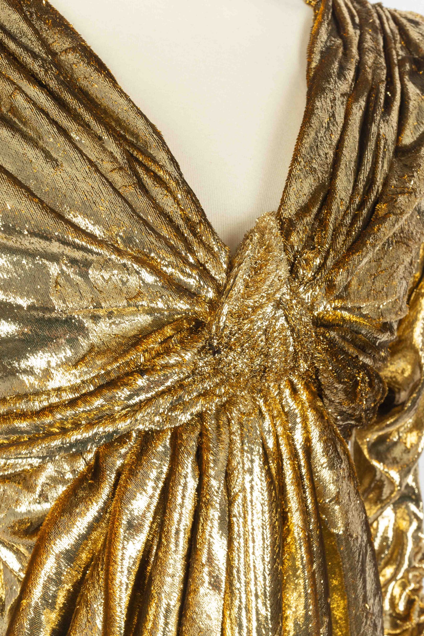 Robe dorée Nina Ricci Haute Couture 