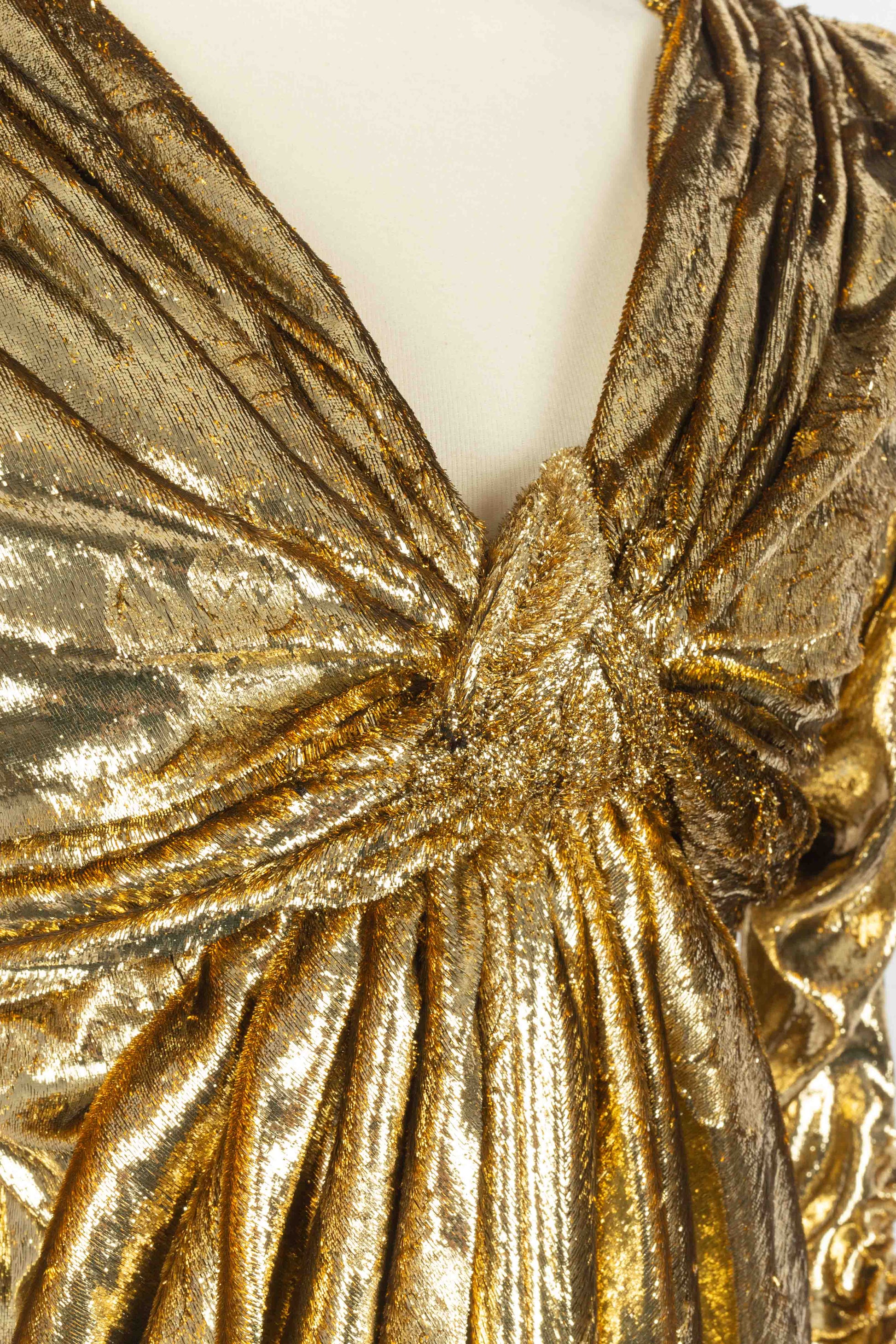 Robe dorée Nina Ricci Haute Couture 