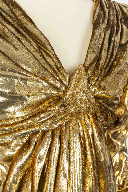Robe dorée Nina Ricci Haute Couture 