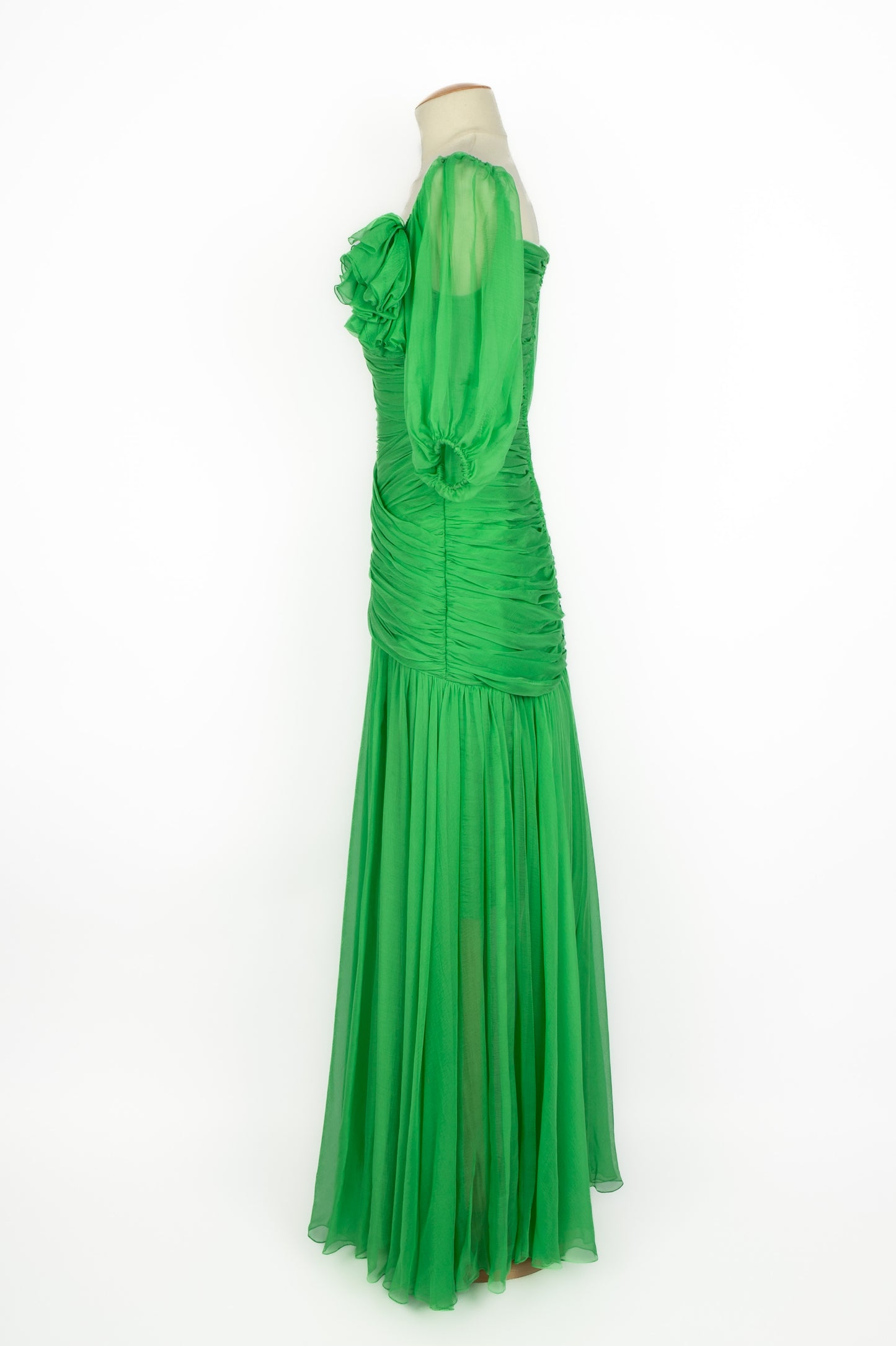 Robe en soie Nina Ricci Haute Couture 