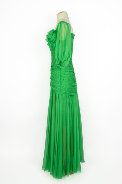Robe en soie Nina Ricci Haute Couture 