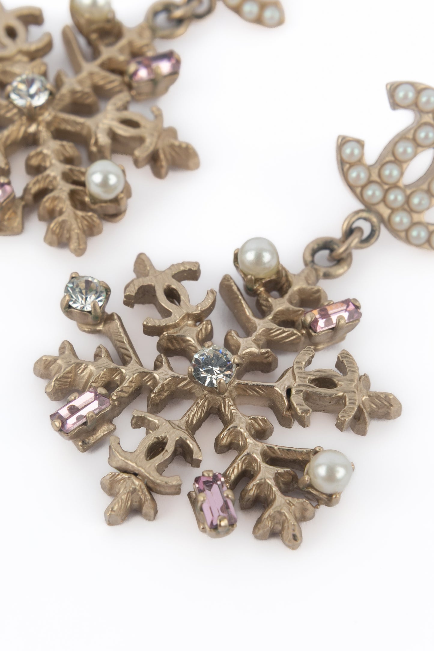 Boucles d'oreilles "Flocon de neige" Chanel