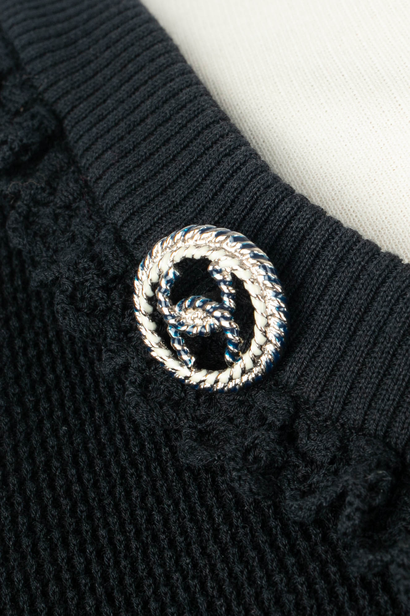 Haut en coton bleu Chanel 