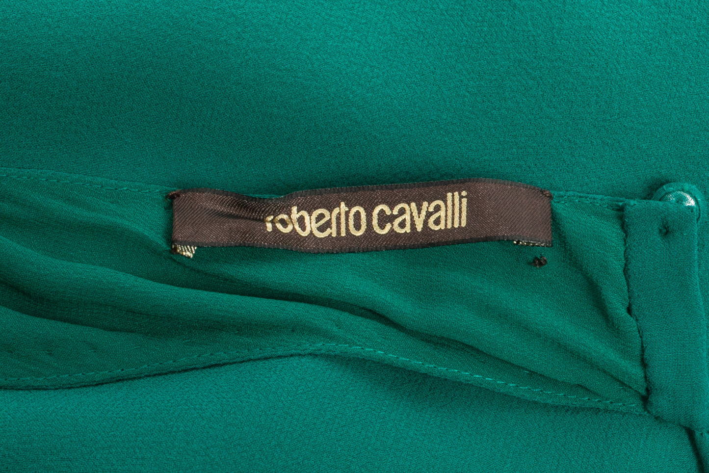 Robe en soie perlée Roberto Cavalli