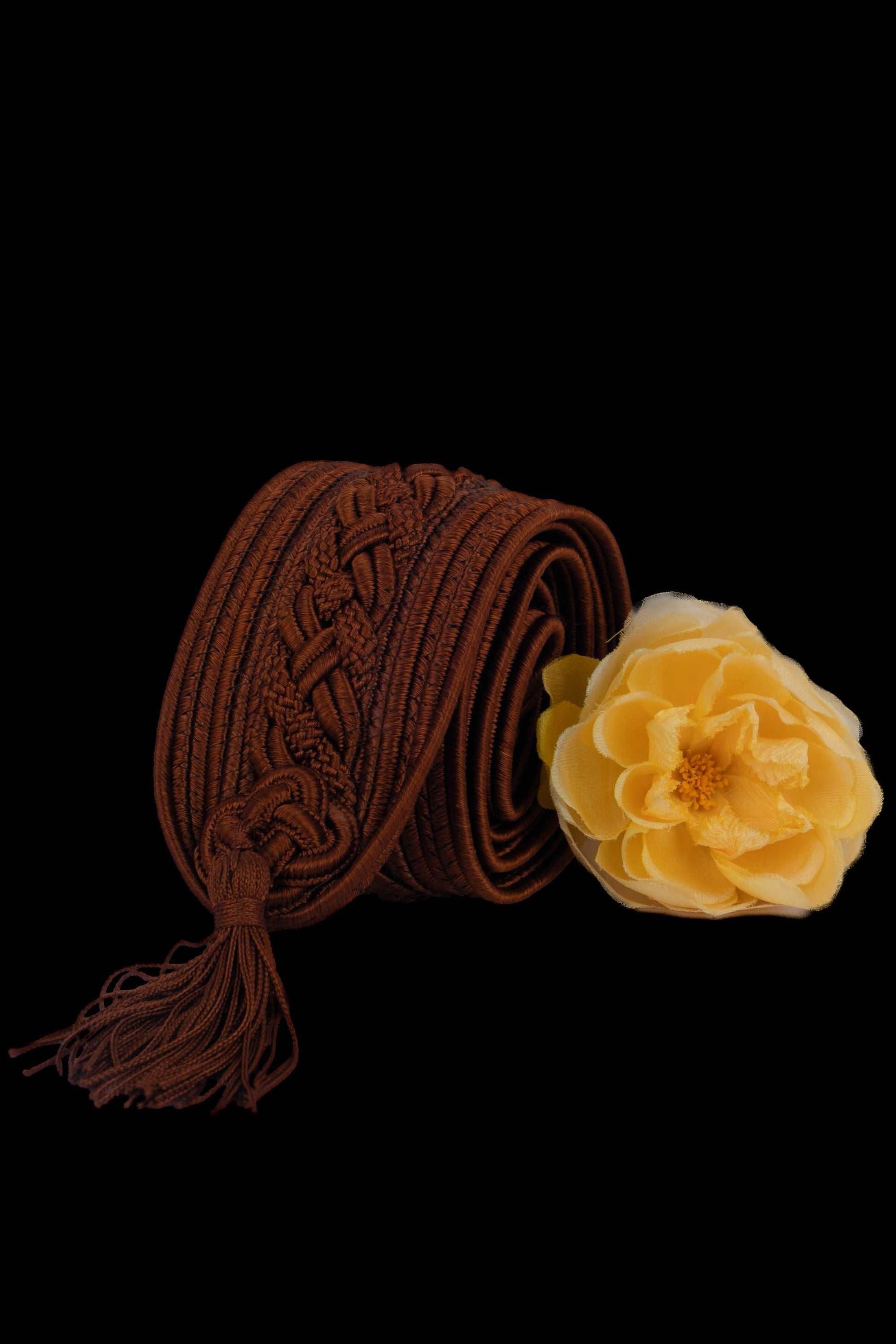 Ceinture en passementerie Yves Saint Laurent (Attribuée à)