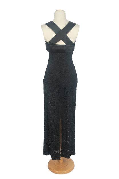 Robe fourreau en dentelle 1950-1960's