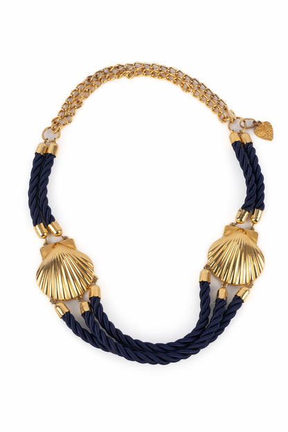 Collier coquillage Yves Saint Laurent