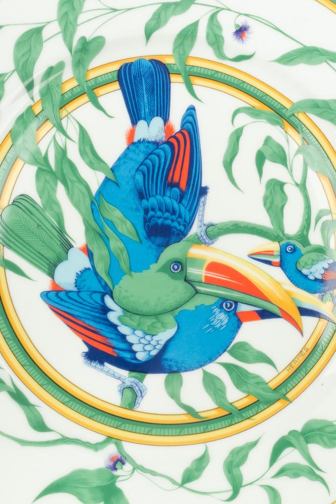  Vaisselles "Le Toucans" Hermès 1986