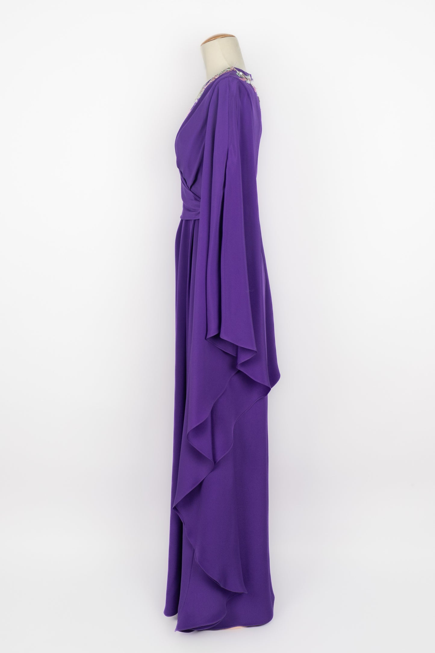 Longue robe en soie Emilio Pucci