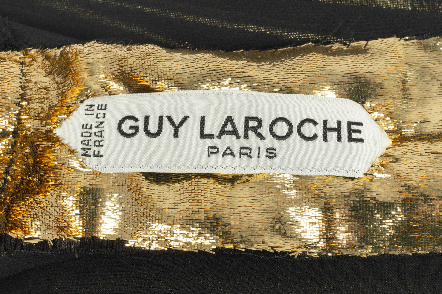 Robe dorée Guy Laroche Haute Couture