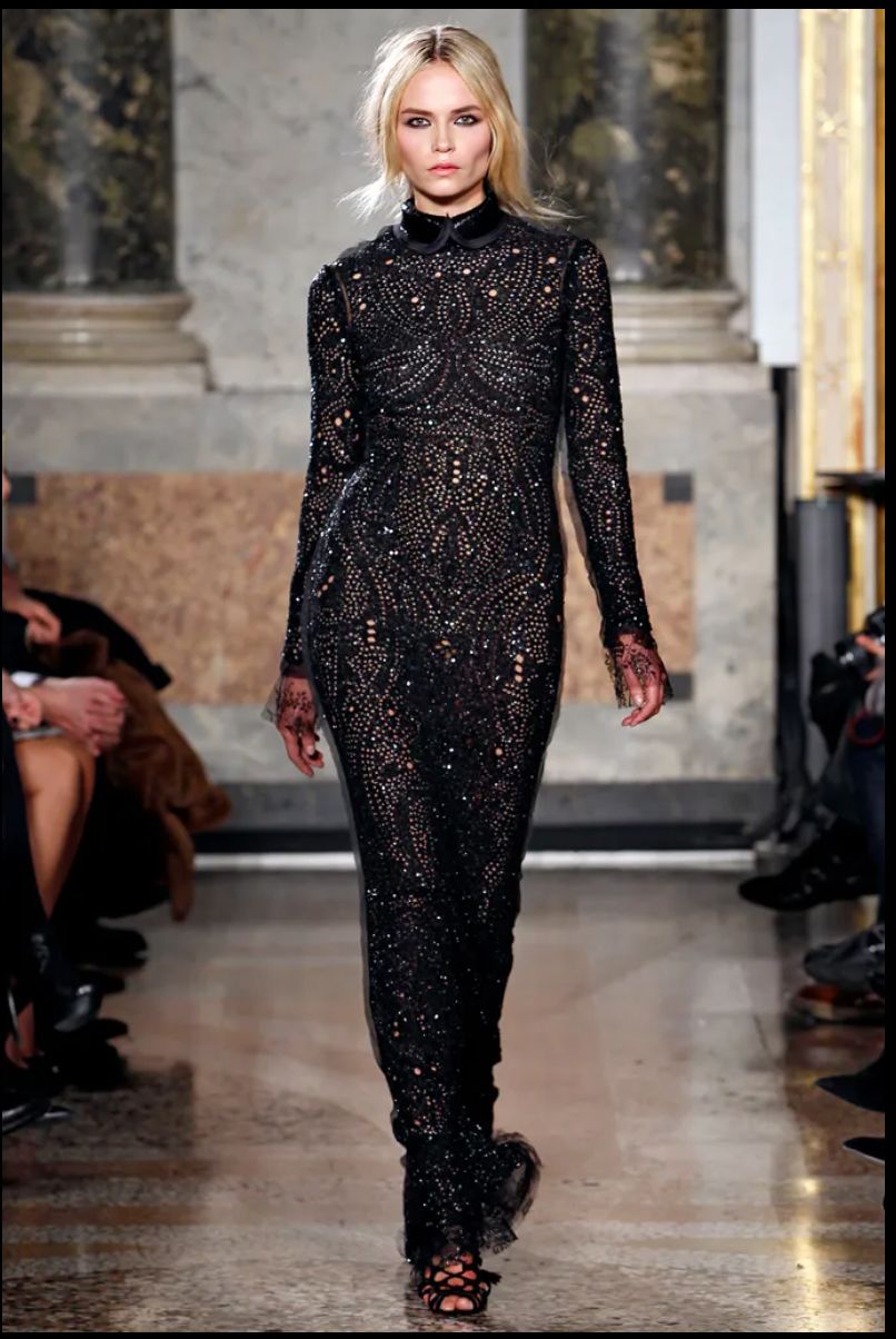 Robe à paillettes Pucci Automne 2011