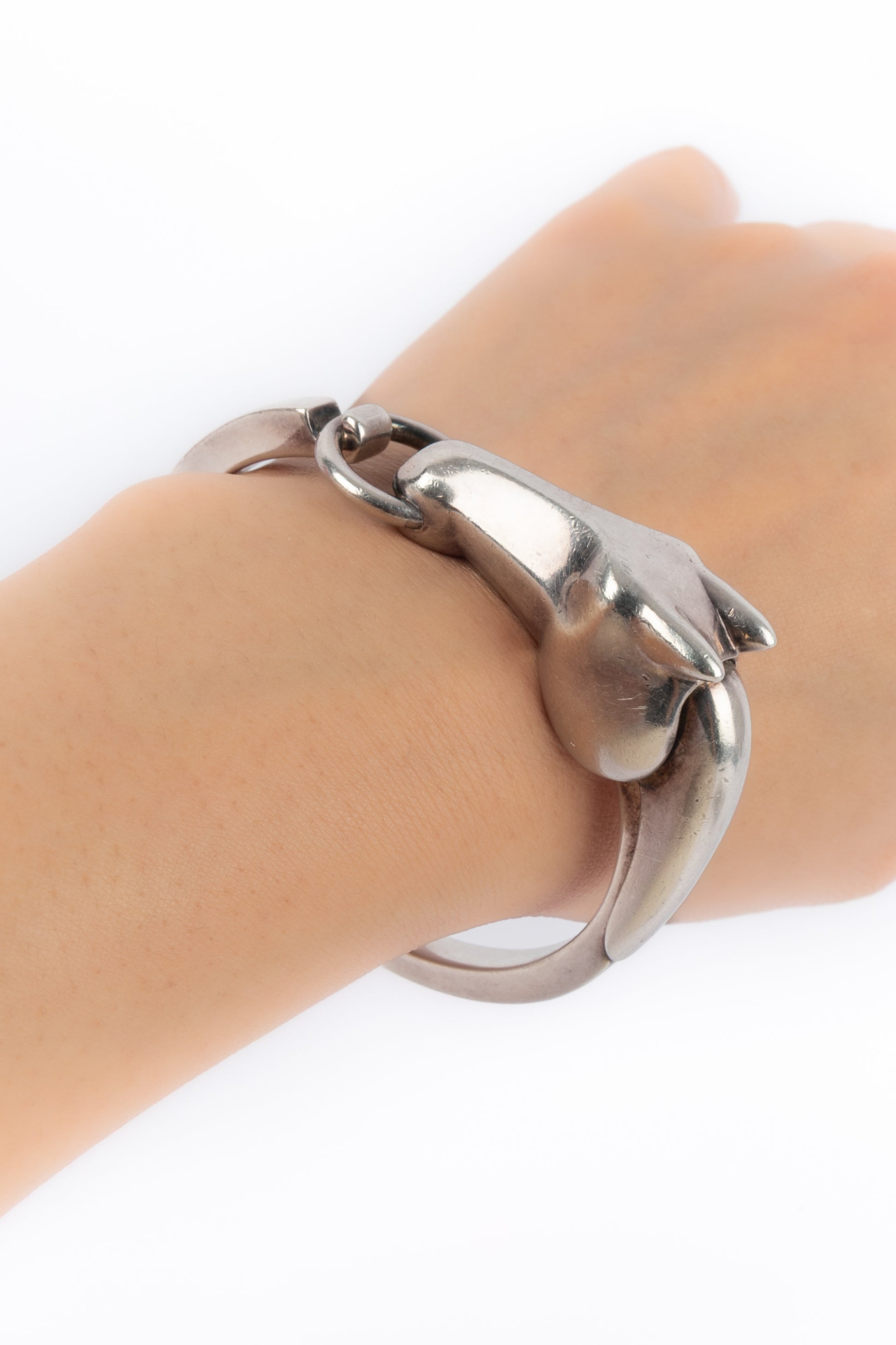 Bracelet en argent "Galop" Hermès